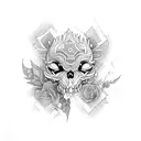 doodle drawings for patchwork tattoo design idea