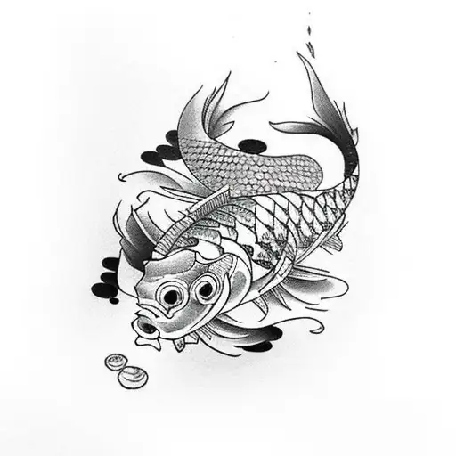 Koi Fish tattoo design idea