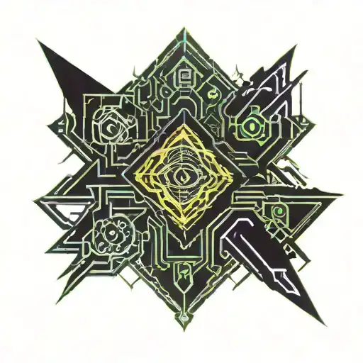 savage grass tattoo design idea
