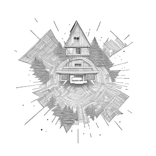 travel adventure risk taking rural living  tattoo design idea