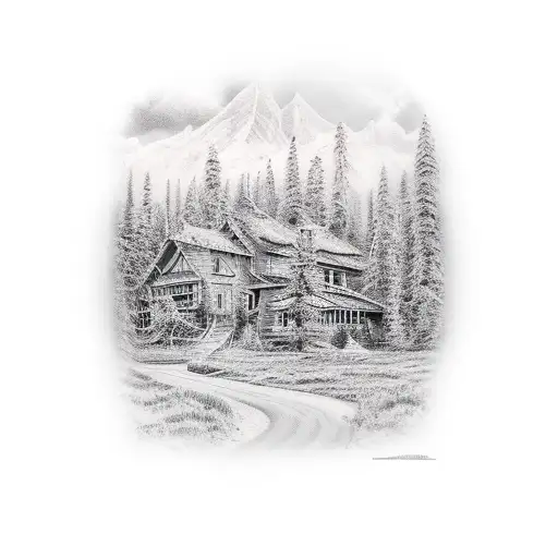 travel adventure risk taking rural living  tattoo design idea