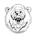 Bear beer tattoo design idea