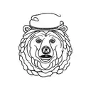 Bear beer tattoo design idea