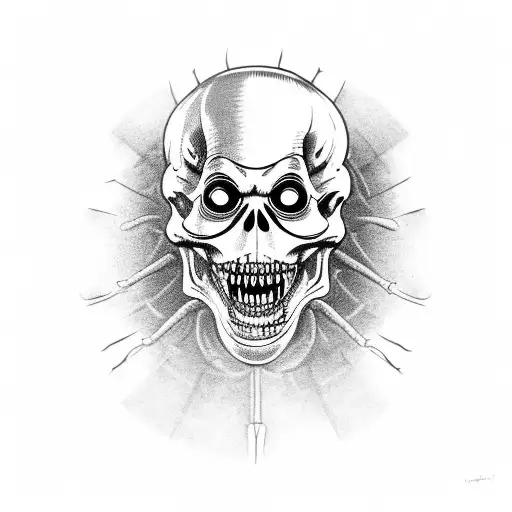 an unattractive look of death Skeleton plague doctor laughing wickedly  his looking evil. He is juggling with 2 balls in tattoo design idea