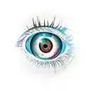 eyes tattoo design idea