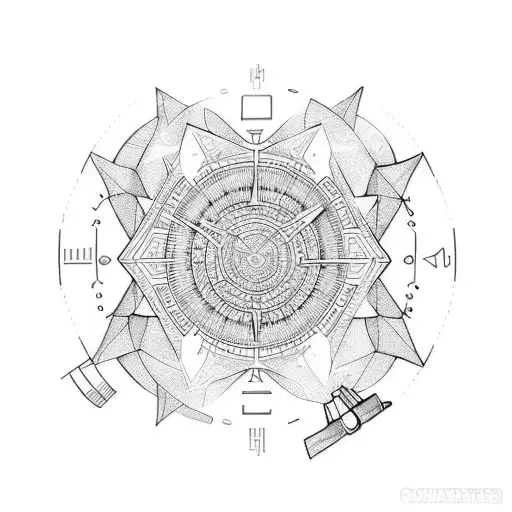 reloj de arena con atardecer  tattoo design idea