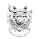 spain heart tattoo design idea