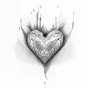 spain heart tattoo design idea