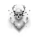 spain heart tattoo design idea