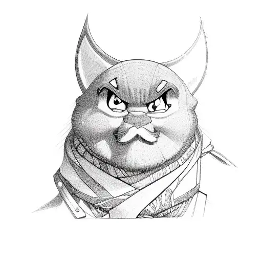 90's cartoons tattoo design idea