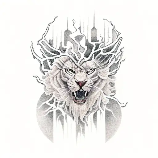 thunder storm  tattoo design idea