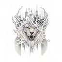 thunder storm  tattoo design idea