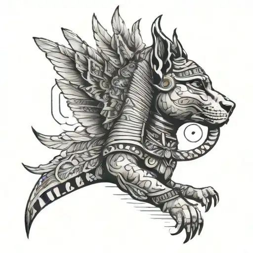 Ancient Egypt tattoo design idea