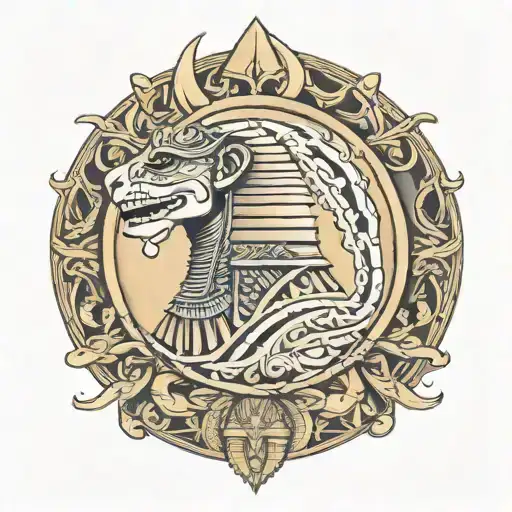 ra and ancient egypt tattoo design idea