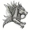 Ancient Egypt tattoo design idea