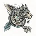 Ancient Egypt tattoo design idea