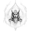 Lucifer´s last tear tattoo design idea