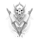 goth sword for arm tattoo design idea