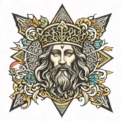 Jesus is King  tattoo design idea