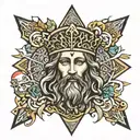 Jesus is King  tattoo design idea