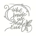 inhale exhale tattoo design idea