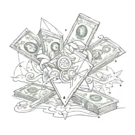 money and risks Be Bold tattoo design idea