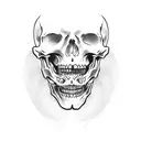 skeleton riding a motorcycle tattoo design idea