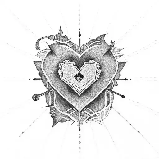 Allison Sky with a heart tattoo design idea