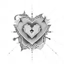 Allison Sky with a heart tattoo design idea
