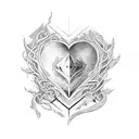 Allison Sky with a heart tattoo design idea