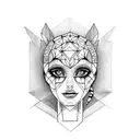 3 daughters tattoo design idea