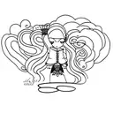 3 daughters tattoo design idea