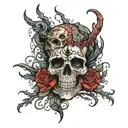 As I walk through the shadow of death  I fear no evil  tattoo design idea