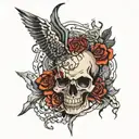 As I walk through the shadow of death  I fear no evil  tattoo design idea