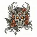 As I walk through the shadow of death  I fear no evil  tattoo design idea