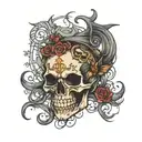 As I walk through the shadow of death  I fear no evil  tattoo design idea