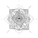 Triangle, infinit, friend tattoo design idea