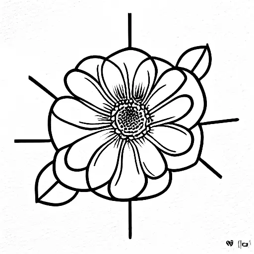 Flower Life Love tattoo design idea