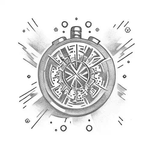 tattoos for overthinker, explosion  tattoo design idea