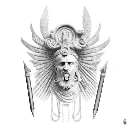 three Roman nails  tattoo design idea