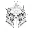 marine scout sniper tattoo design idea