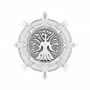 Aztec Tree of life tattoo design idea