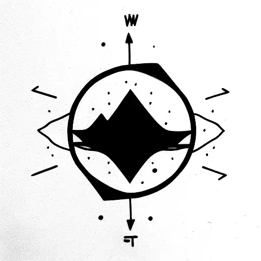 not all that wander are lost tattoo design idea