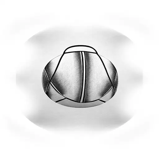 A rugby ball and a pair of crossed rugby sticks tattoo design idea