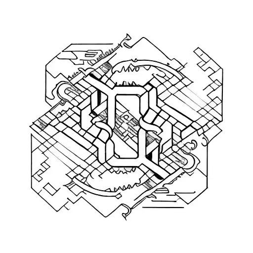 37°09'58"N; 76°41'45"W; Quote "Eventually, everything connects" tattoo design idea