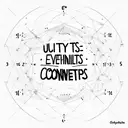 Coordinates Quote "Eventually, everything connects" tattoo design idea