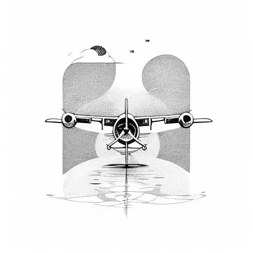 airplane cessna tattoo design idea