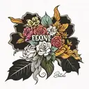 mindset perseverance evolve explore be kind  tattoo design idea