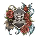 family over everything tattoo design idea