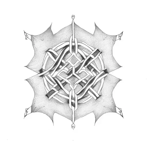 gallows knot tattoo design idea